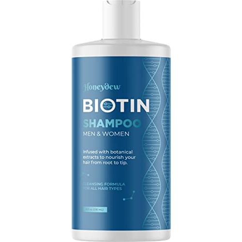 Biotin 샴푸 헤어 Growth B-Complex Formula Loss Removes DHT Thicker Fuller Anti Dandruff Zinc Tea Tree Oil Extract Jojoba Argan 여성용 Men 8 oz 향수