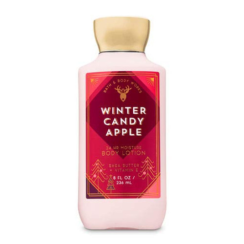 Bath & Body Works Winter Candy Apple Super Smooth Lotion Shea Butter 8 Oz.