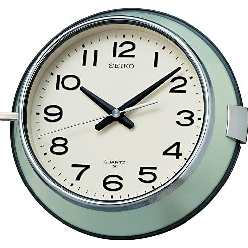 세이코 시계 탁상시계 01연두색 본체 사이즈 17.8x14.2x8.4cm 자명종 아날로그 트윈 벨 레트로 KR508M