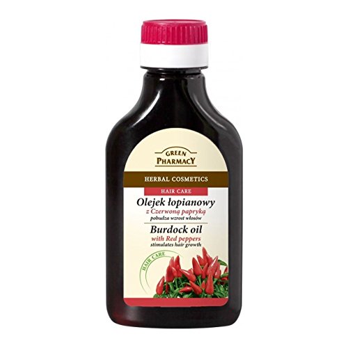 Elfa Pharm Natural Burdock-Root Oil Red Peppers 헤어 & Scalp Stimulates Growth 3.38 Fluid Ounce