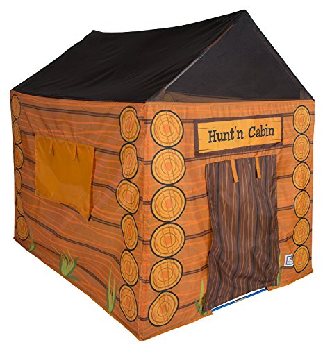 Pacific Play Tents 61804 어린이 Huntn Cabin Tent Playhouse 48" x 38" Brown