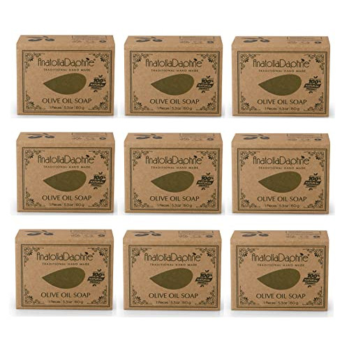 Olive Oil Soap Bar - Handmade 100% Pure Natural Vegan 5 Bars