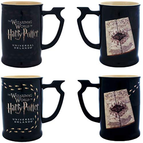Wizarding World Harry Potter Marauders Map 히트 Reactive Footstep Coffee Tea 머그잔 Exclusive