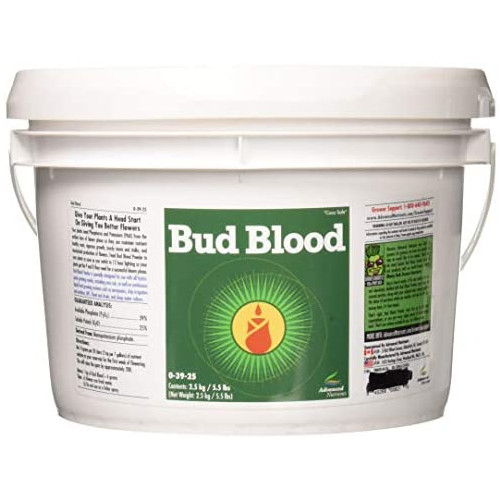 Advanced Nutrients 2300-36-4 Bud Blood Fertilizer 500gm 0.5 Kg Brown/A