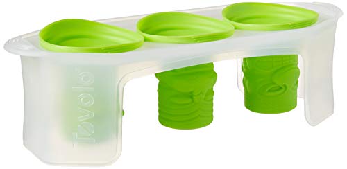 Tovolo Tiki Ice Molds, Silicone, Easily Stackable, Dishwasher Safe, - Set of 3