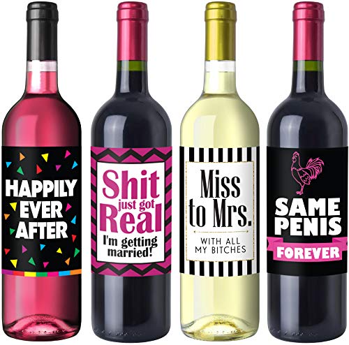 Bachelorette Party Wine Label Pack - Bachelorette Party Favors, Supplies, Gifts and Decorations