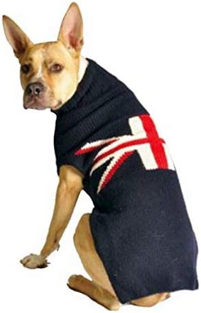 Chilly Dog Union Jack Dog Sweater, Small