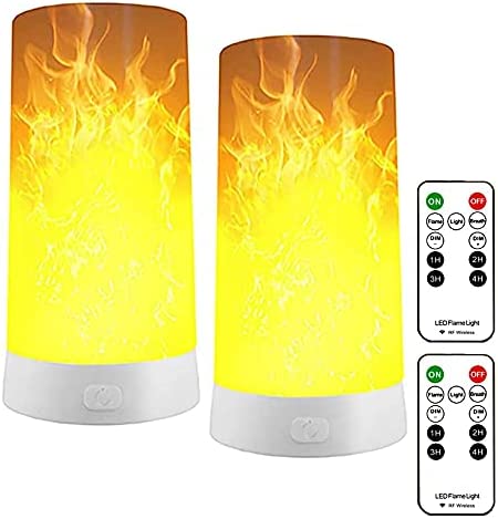 LED 캔들 불꽃등 느낌있는 USB충전식 양초 2개 세트