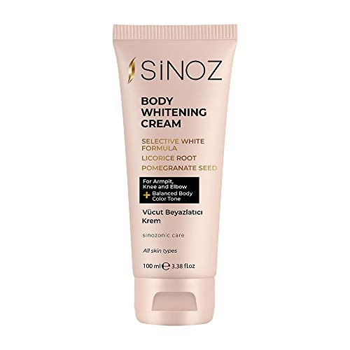 SiNOZ Body Whitening Cream - Brightening Body Cream for Stains - Dark Skin Spots, Age Spots, Pigment Spots - 100 ml