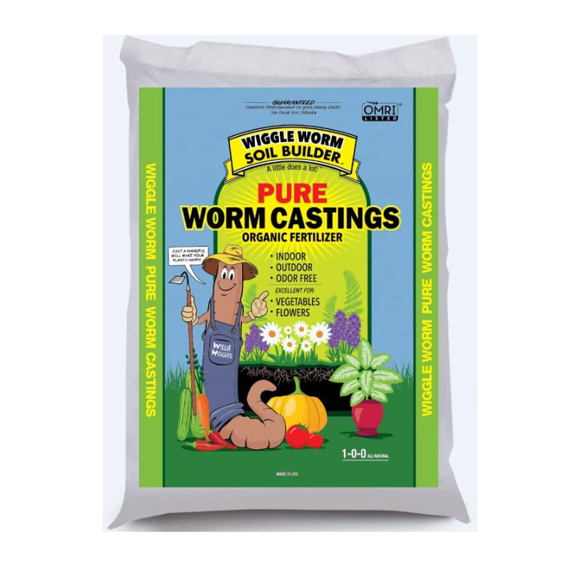 Worm Castings 유기농 Fertilizer Wiggle Soil Builder 30-pounds