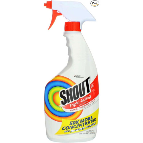 Shout Laundry Stain Remover Trigger Spray 22 Fl Oz pack 2