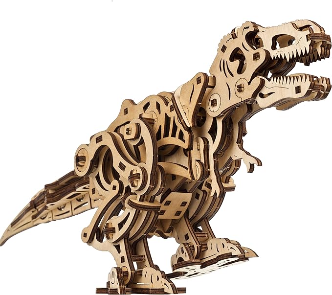 Ugears 유기어스 티라노사우루스 렉스 70203 Tyrannosaurus Rex 목제 블록 DIY 퍼즐 조립 상상력 창의력 장난감 교육 우드 3D 공작 키트 모형