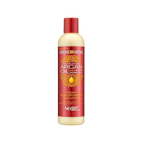 Creme of Nature, Argan Oil Hair Lotion, Creamy Oil Mousturizer to Help Restore Moisture and Add Shine, 8.45 Fl Oz